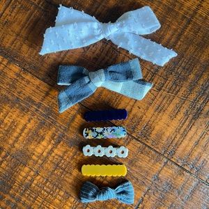 Lot of Wunderkin bows and clippies EUC